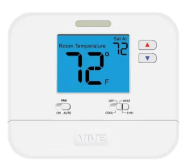 Digital thermostat included with the Payne system